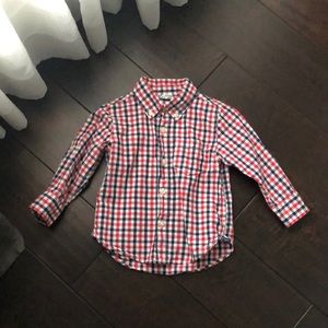 Baby Gap Plaid Button-up Collared Shirt 18-24mo